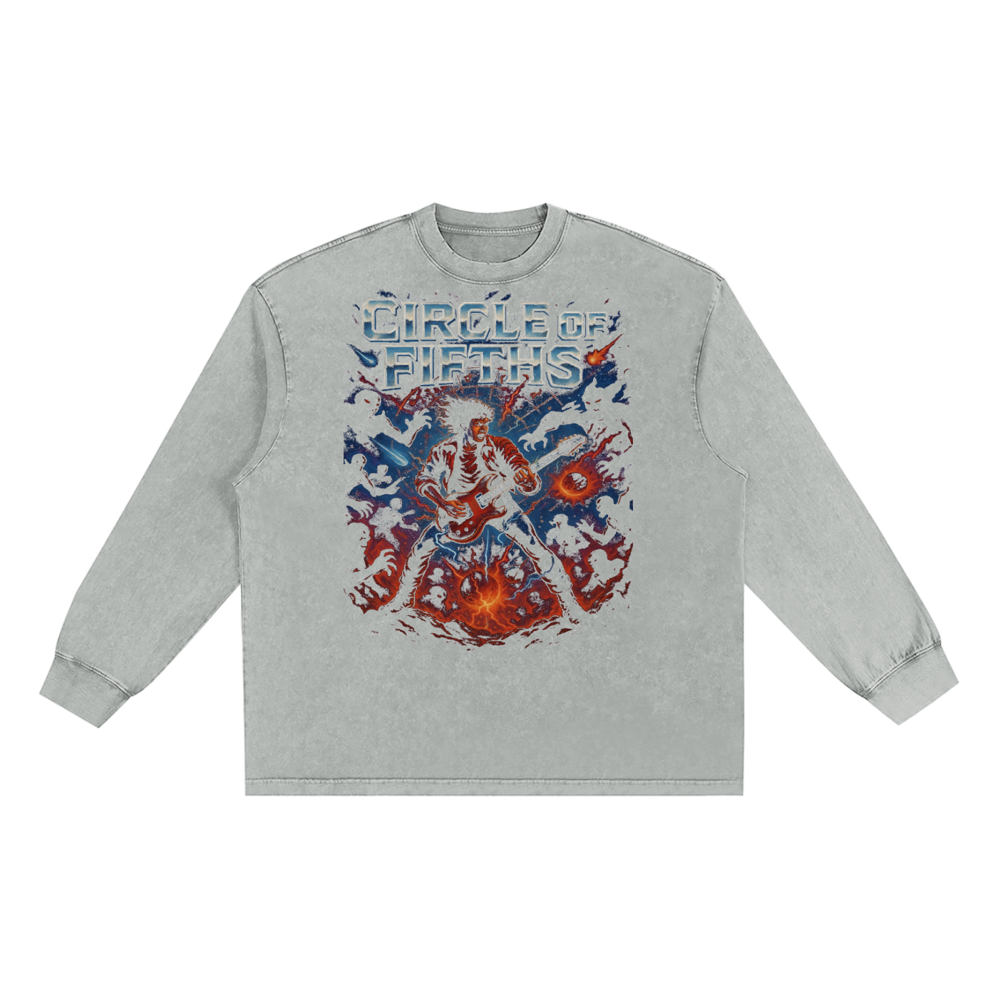Snow Washed Frayed Edge T-Shirt