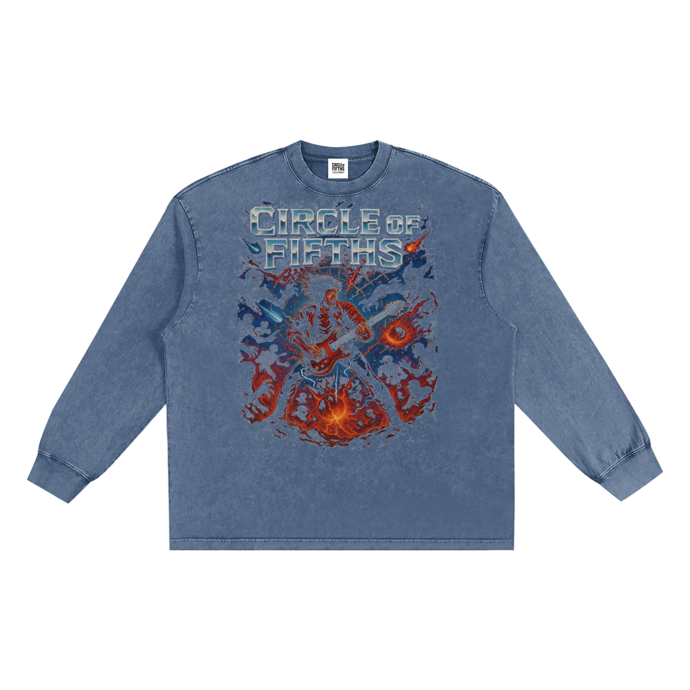 Snow Washed Frayed Edge T-Shirt