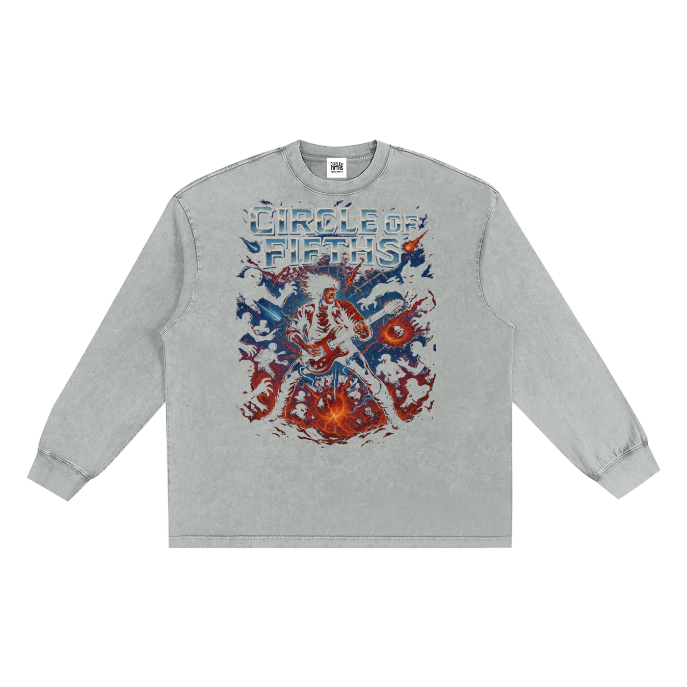 Snow Washed Frayed Edge T-Shirt