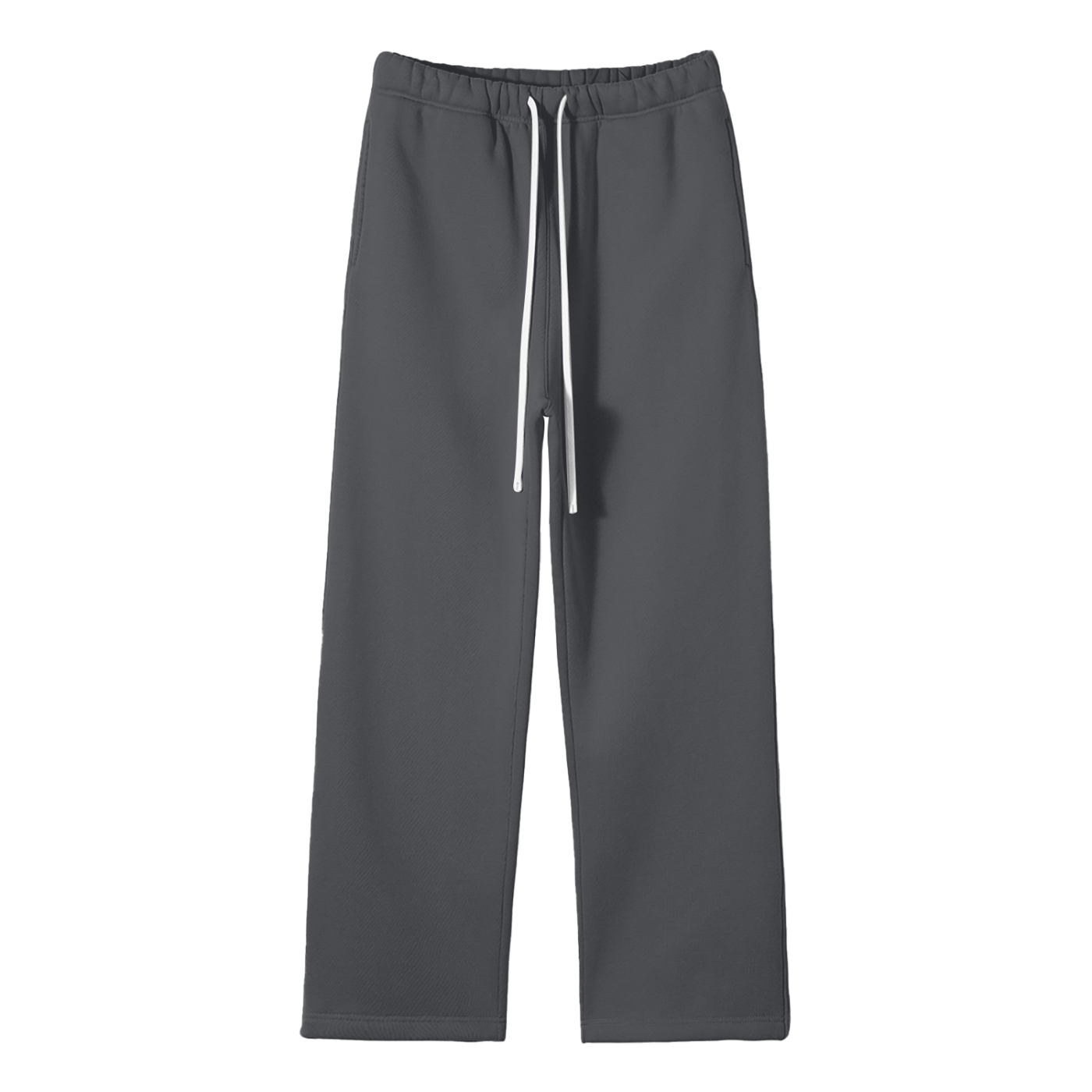 Solid Color Fleece Straight Leg Pants