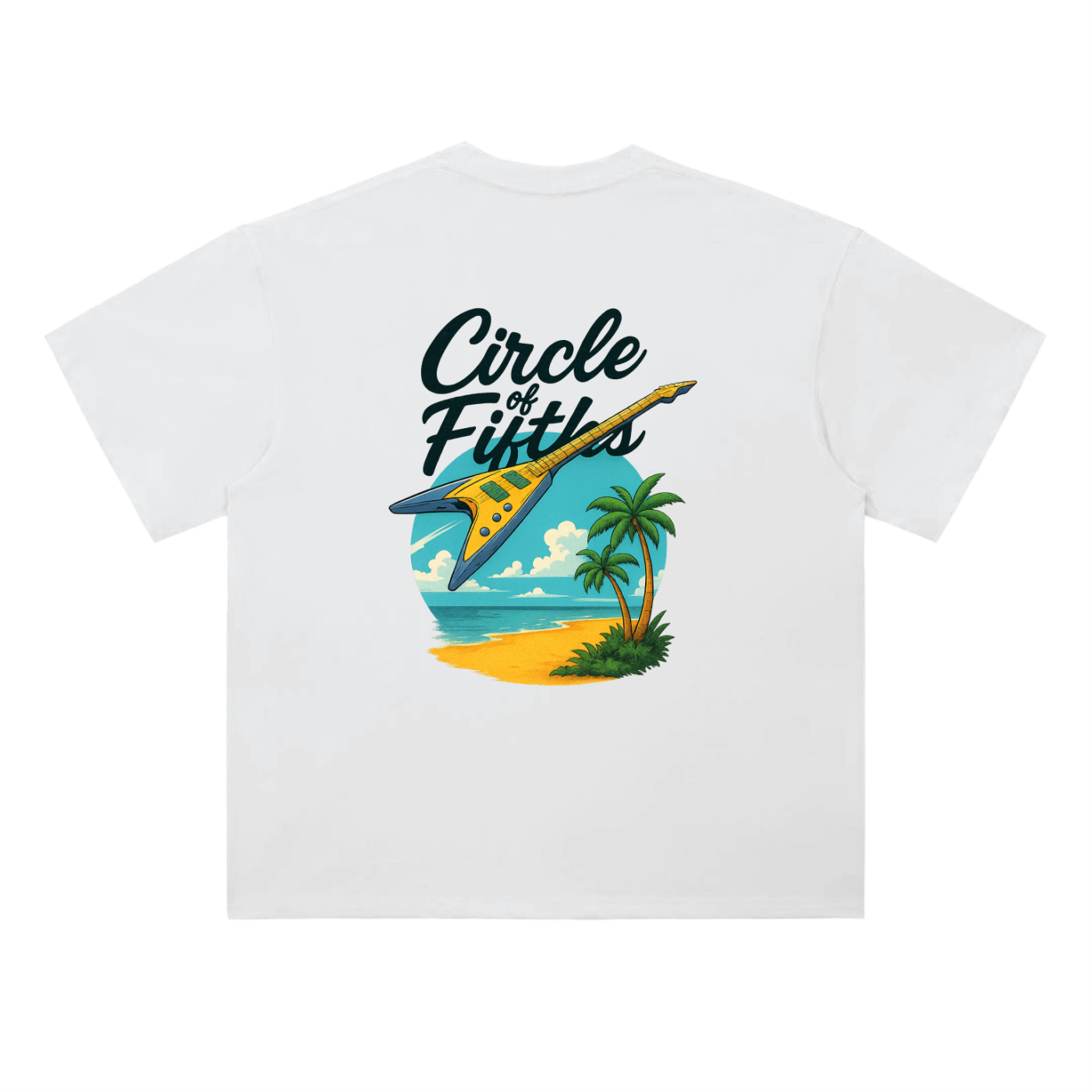 Circle of Fifths Beach Graphic Tee