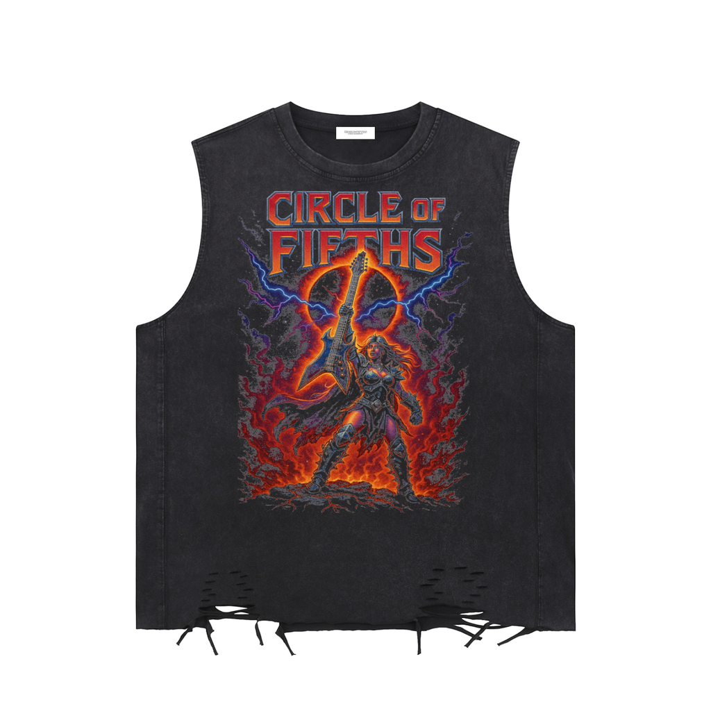 Circle of Fifths Ripped Tank