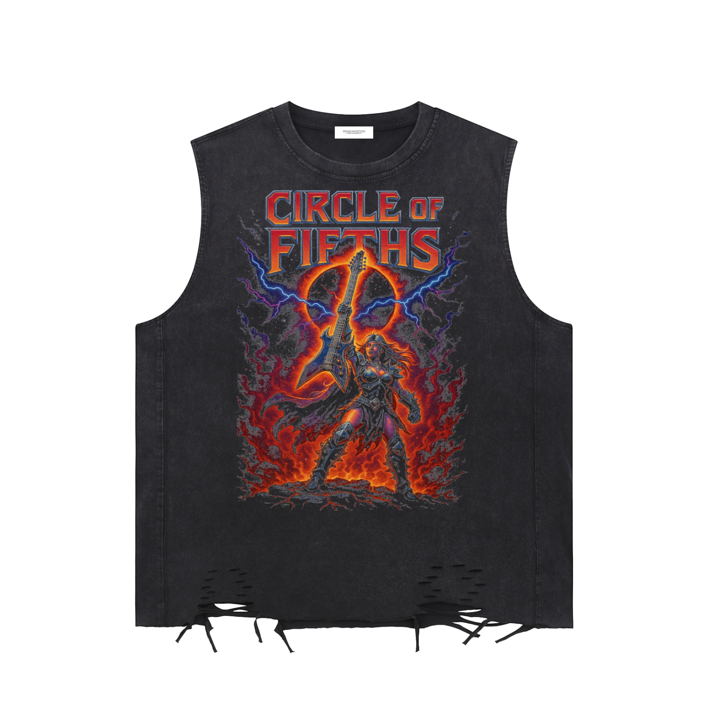 Circle of Fifths Ripped Tank