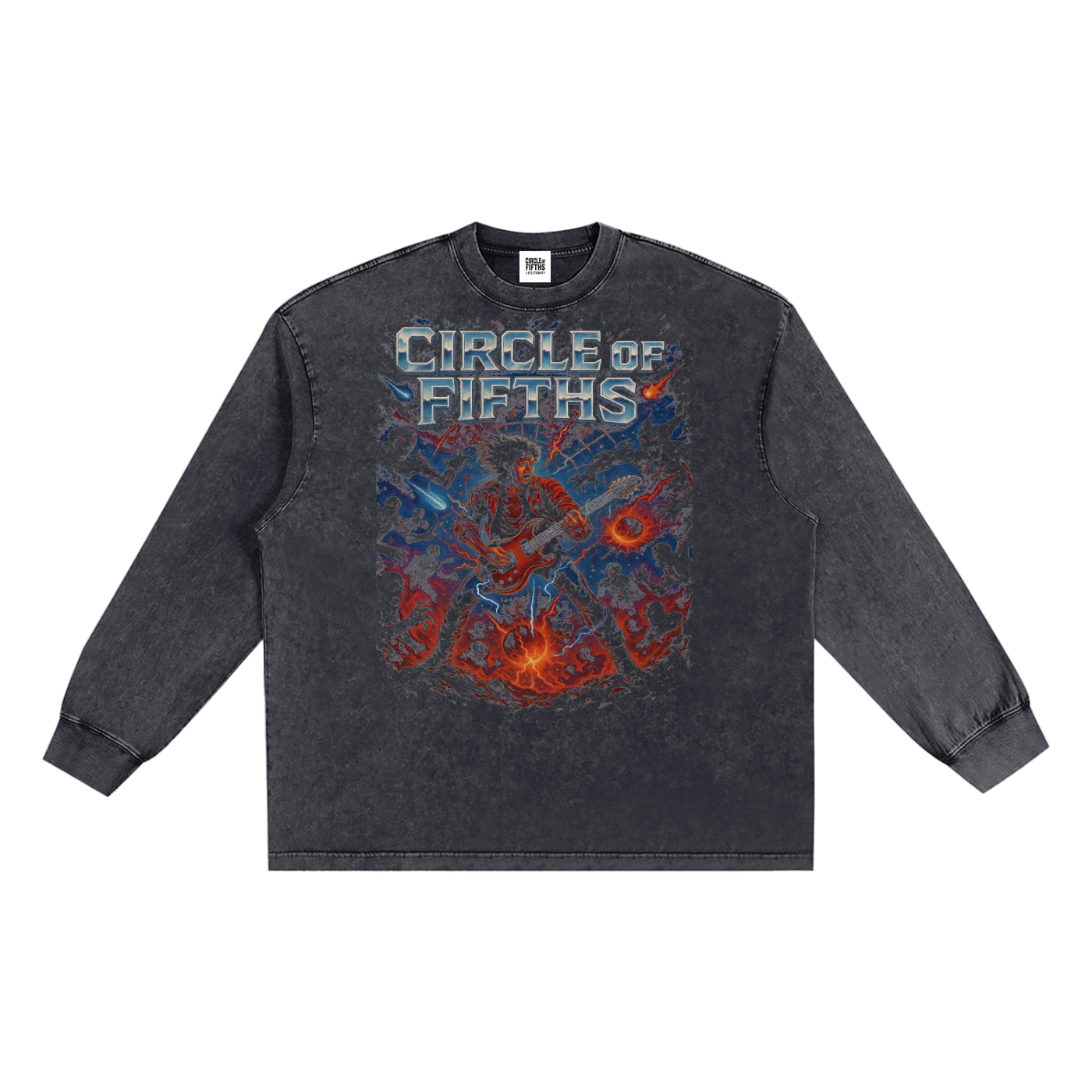 Snow Washed Frayed Edge T-Shirt