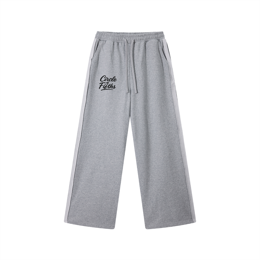 Contrast Tape Straight-Leg Sweatpants