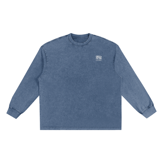 Snow Washed Frayed Edge Shirt