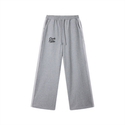 Contrast Tape Straight-Leg Sweatpants
