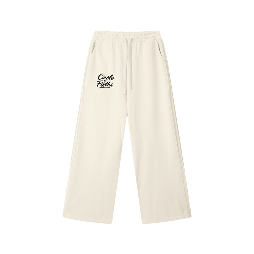 Contrast Tape Straight-Leg Sweatpants