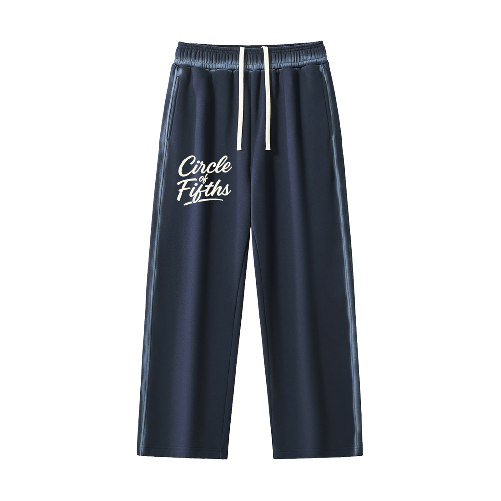 Circle of Fifths Logo Fleece Sweatpants - Blue