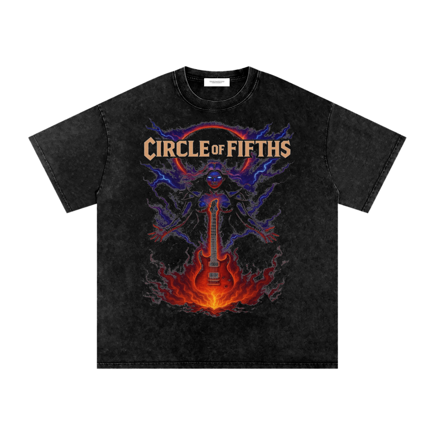 Circle of Fifths Eclipse Oversized Tee