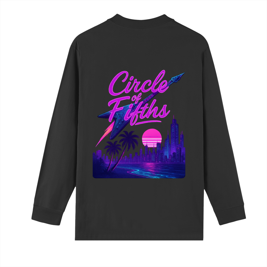 Circle of Fifths Retro Neon Long Sleeve