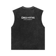 Black sleeveless shirt with 'Circle of Fifths' logo on a white background