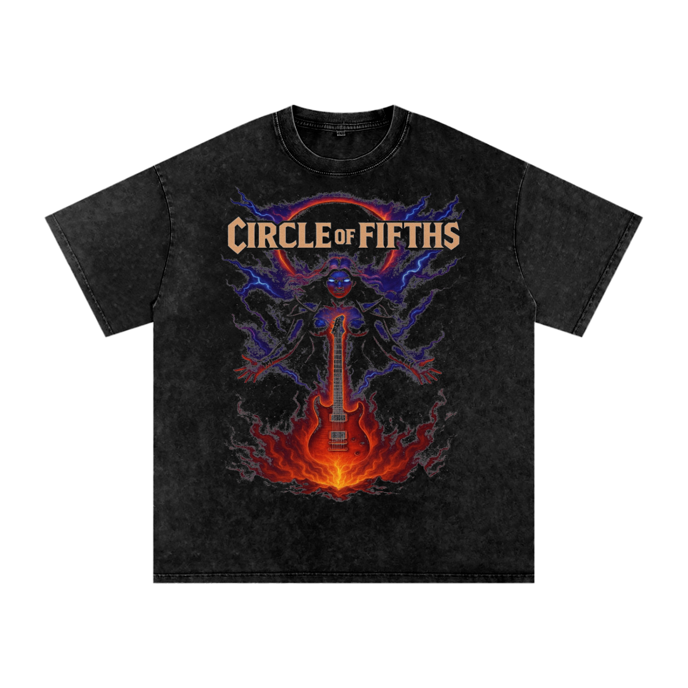 Circle of Fifths Eclipse Oversized Tee