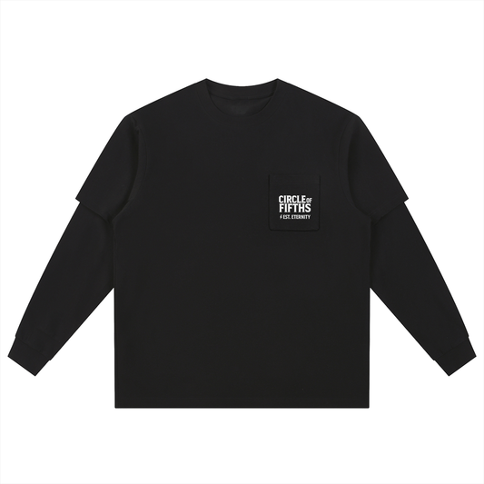 Layered Long Sleeve Oversized Tee