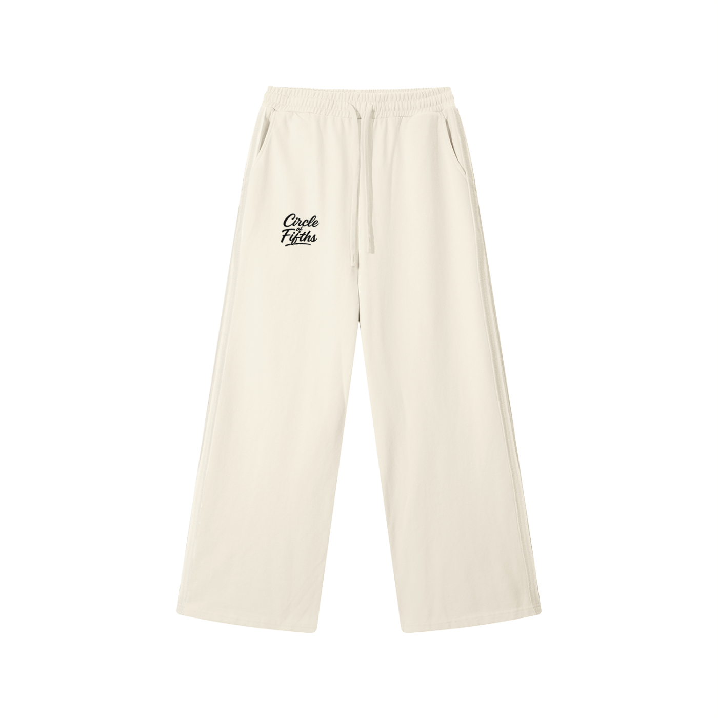 Contrast Tape Straight-Leg Sweatpants